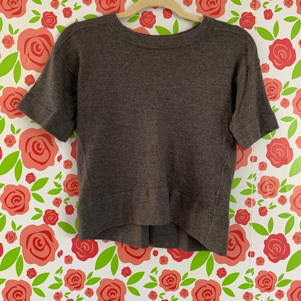 Everlane The Luxe Sweater Gray Mid-Sleeve